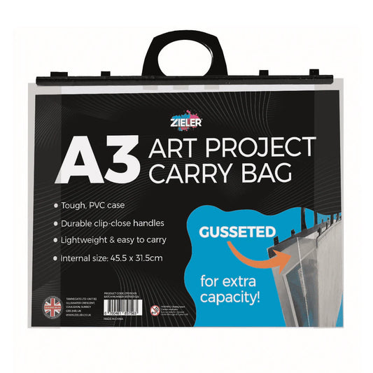 Zieler Clear Art Project Carry Bag - A3 Size