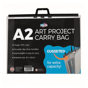 Zieler Clear Art Project Carry Bag - A2 Size