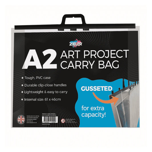 Zieler Clear Art Project Carry Bag - A2 Size