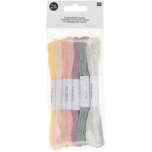 Stranded cotton set pastel, 10 pieces