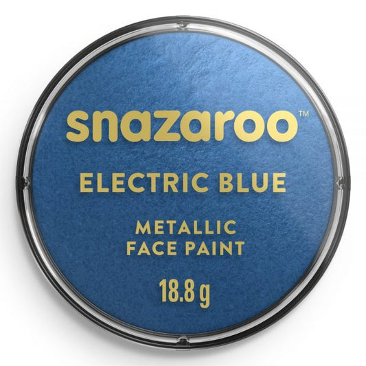 Snazaroo Metallic Face Paint - Electric Blue (18ml)