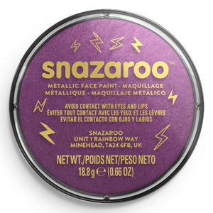 Snazaroo Metallic Face Paint - Electric Purple (18ml)