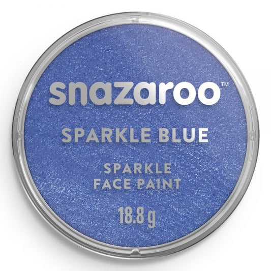 Snazaroo Sparkle Face Paint - Sparkle Blue (18ml)