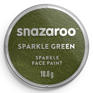 Snazaroo Sparkle Face Paint - Sparkle Green (18ml)