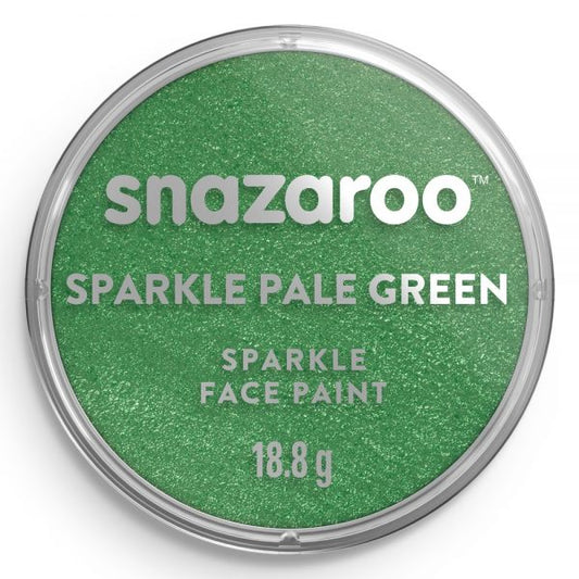 Snazaroo Sparkle Face Paint - Sparkle Pale Green (18ml)