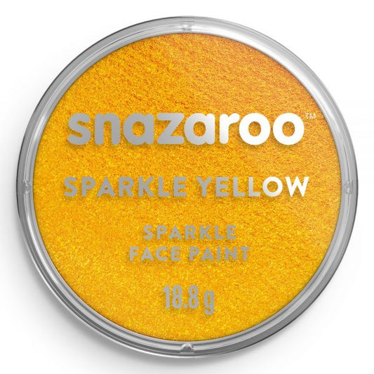 Snazaroo Sparkle Face Paint - Sparkle Yellow (18ml)