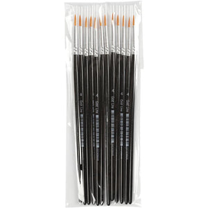 Gold Line Nylon Round No. 4 Brushes - 3mm (12 Pack)