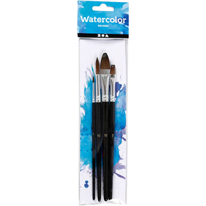 Watercolour paint brushes