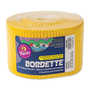 Bordette Scalloped -  Canary (57mm x 15m)