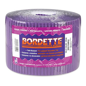 Bordette Scalloped - Purple (57mm x 15m)