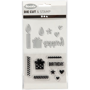Clear stamps and cutting dies