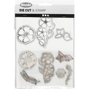 Clear stamps and cutting dies