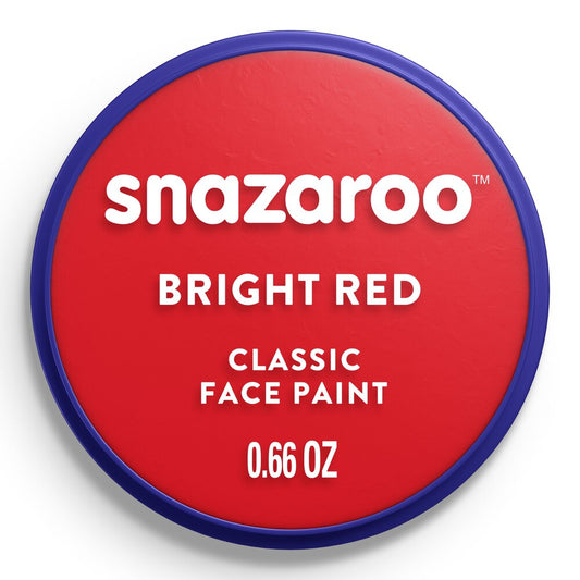 Snazaroo Classic Face Paint - Bright Red (18ml)