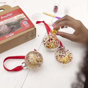 Mini Christmas Craft Kit - Baubles Sequins