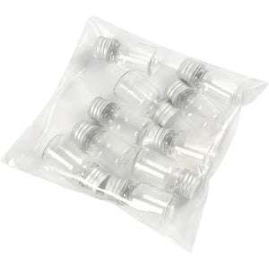 Plastic Jar with Screw-On Lid H: 48mm Diameter 23.5mm 13ml (10 Pieces)