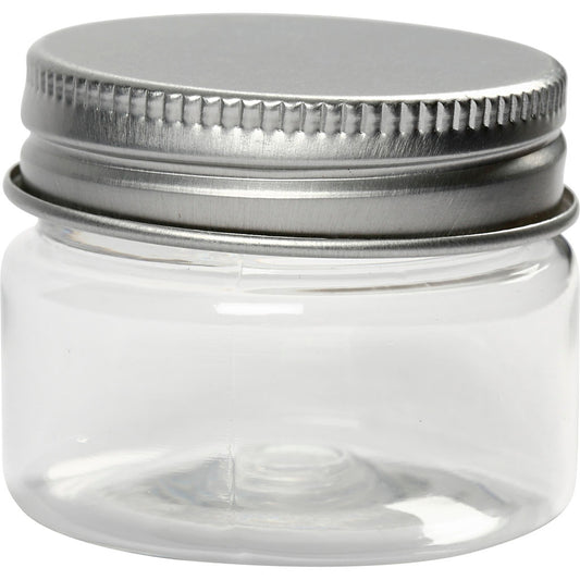 Plastic Jar with Screw-on Lid