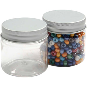 Plastic Jar with Screw-on Lid