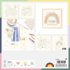 Colouring Book 23x23cm - Me Time (40 Sheets)