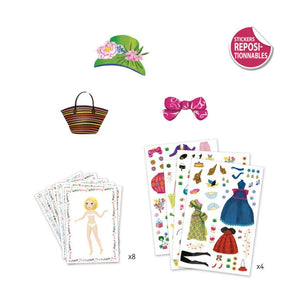 Djeco Paper Doll Stickers Massive Fashion