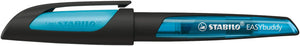 Stabilo Ergonomic EASYbuddy A Nib Fountain Pen - Black/Blue (Blue Ink Cartridge)