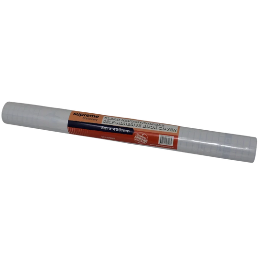 Supreme Stationery Clear Book Cover 5m 450mm Roll