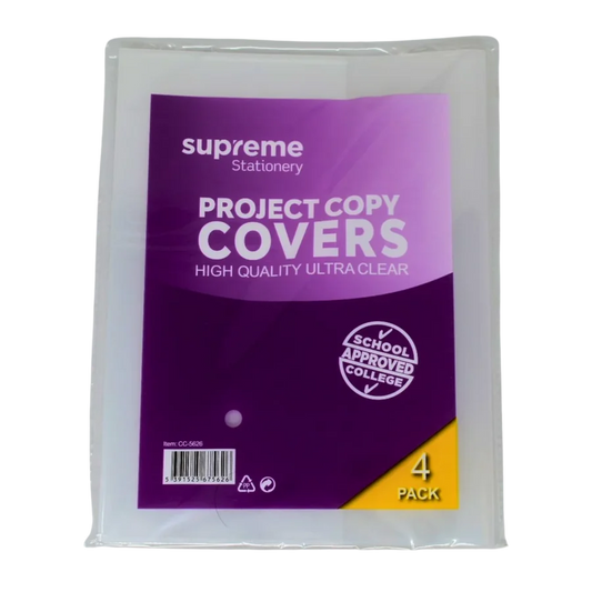 Supreme Stationery Project Copy Covers (4 Pack)