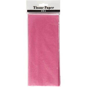 Tissue paper, pink, 50x70 cm, 17 g, 10sheet/ 1 pack