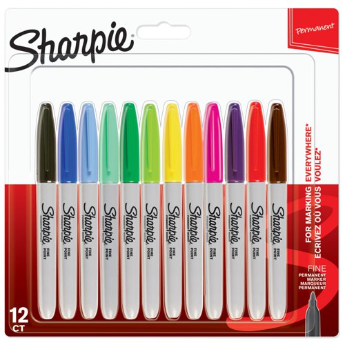 Sharpie Fine Permanent 12 Pack