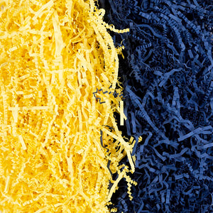 Crinkle Paper L:25-30cm W:3mm - Dark Blue Yellow 2x50g