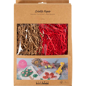 Crinkle Paper L:25-30cm W:3mm - Brown Red 2x50g