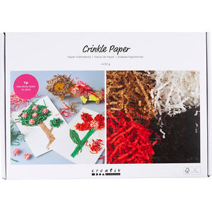 Crinkle Paper L:25-30cm W:3mm - Black Brown Red White (4x50g)