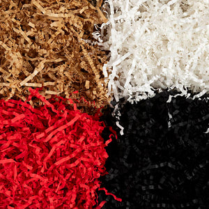 Crinkle Paper L:25-30cm W:3mm - Black Brown Red White (4x50g)
