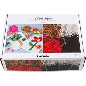 Crinkle Paper L:25-30cm W:3mm - Black Brown Red White (4x50g)