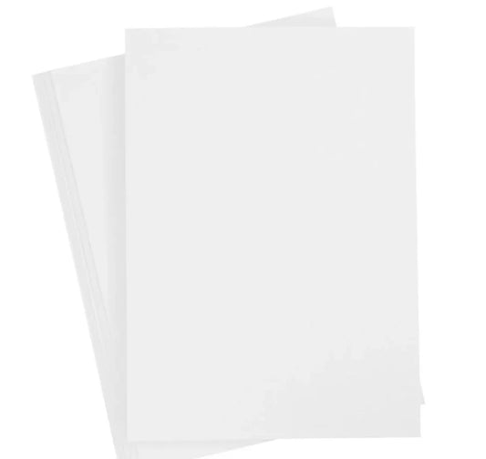 A4 Card Pack - Snow White (20 Sheets)