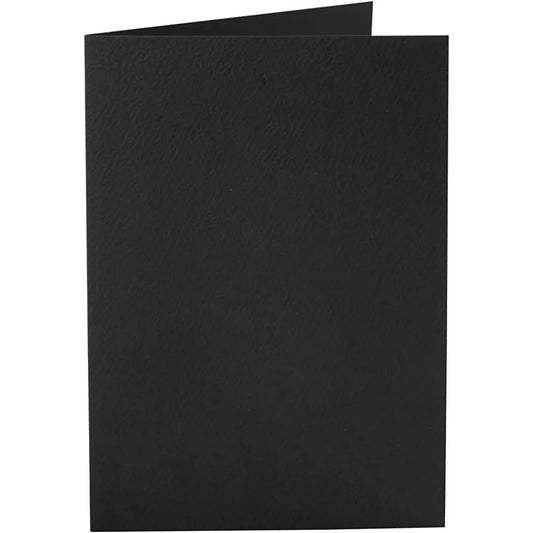Cards, black, card size 10,5x15 cm, 220 g, 10 pc
