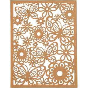 Pad with Cardboard Lace Patterns