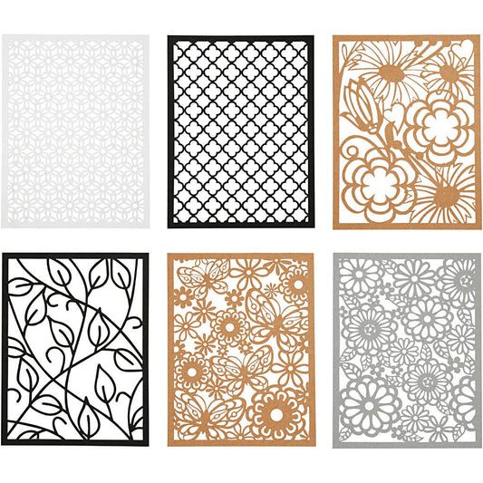 Pad with Cardboard Lace Patterns