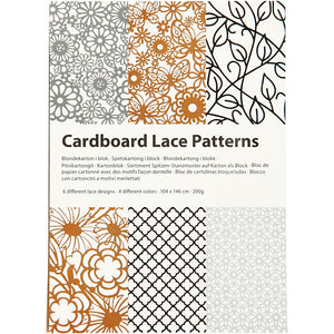 Pad with Cardboard Lace Patterns