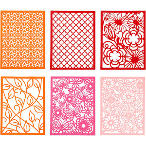 Pad with Cardboard Lace Patterns