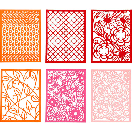 Pad with Cardboard Lace Patterns