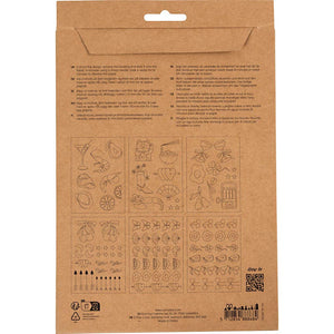 Stitch and Rinse Away Sheet - Decorative Designs A5 sheet 1485x210mm (6 Sheets)