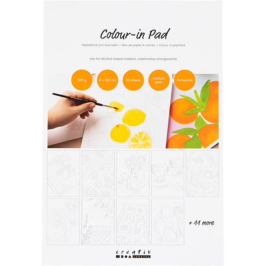 Colour-in Paper pad