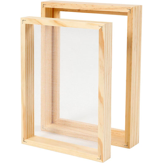 Paper making double frame mould