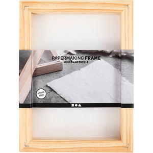Paper making double frame mould