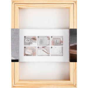 Paper making double frame mould