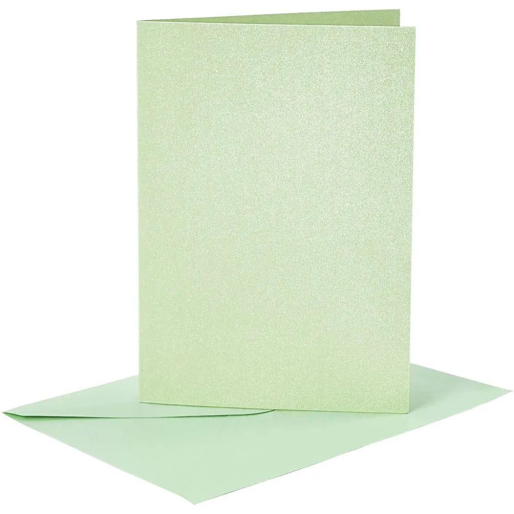 Blank Cards With Envelope, card size 10,5x15 cm, envelope size 11,5x16,5  cm, natural, 10 set/ 1 pack