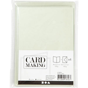 Cards/Envs Lt.Green  card size 10.5x15 cm