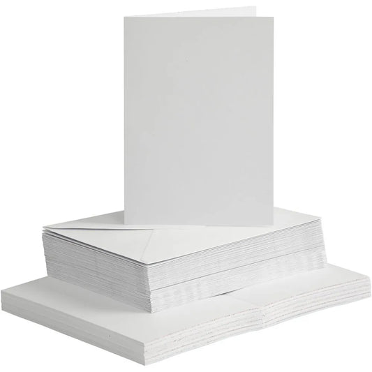 Cards/Envs White, card size 10.5x15 cm