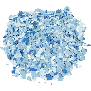 Terrazzo flakes, 90 g, blue