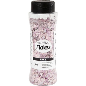 Terrazzo flakes, 90 g, purple